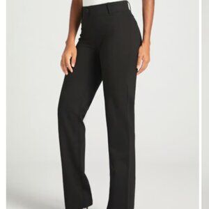 Betabrand Classic Dress Pant Yoga Pant Black Straight Medium Petite